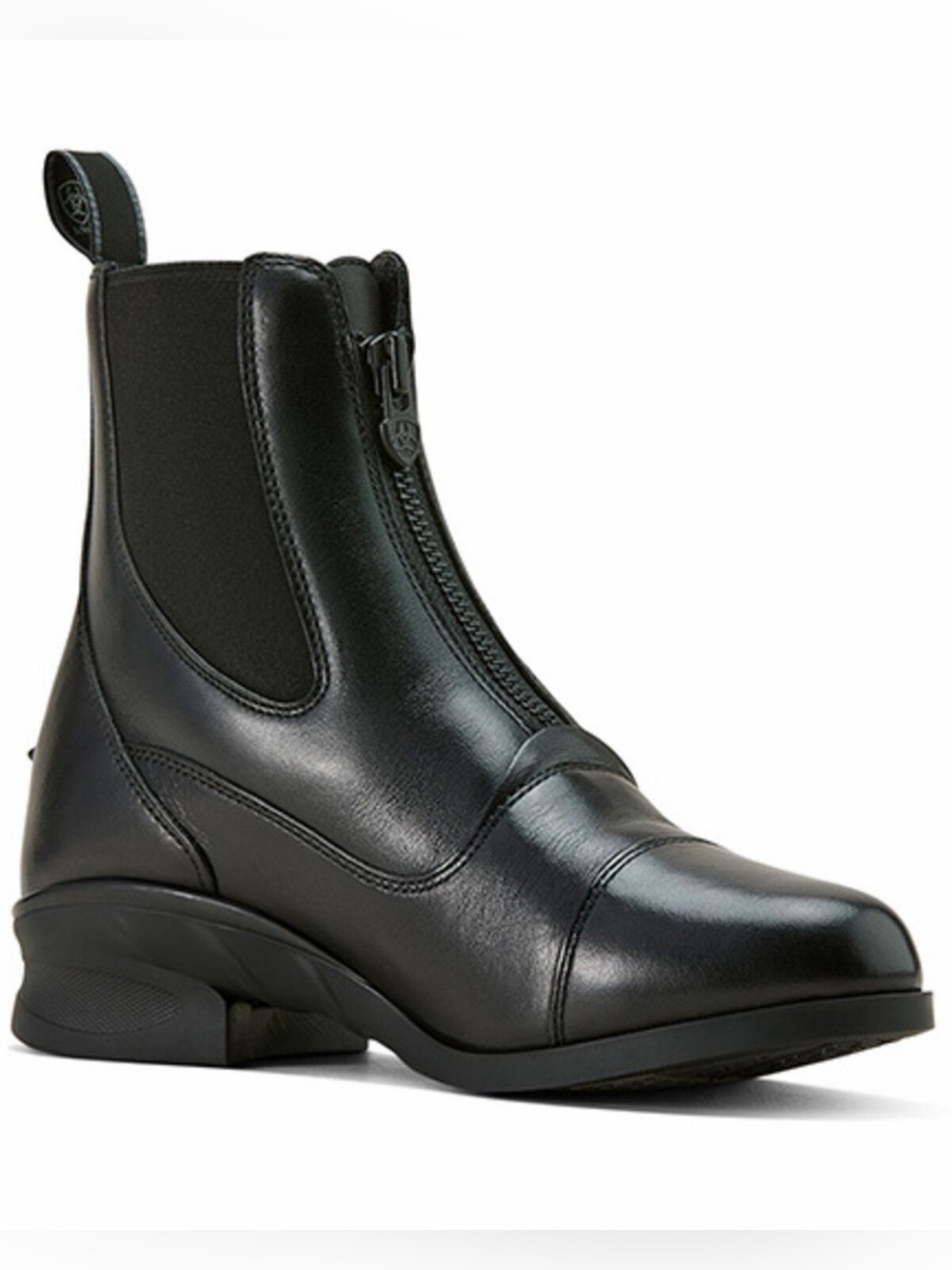 Ariat Heritage RT Zip Paddock Boots - Women’s Round Toe Leather Boot in Black.